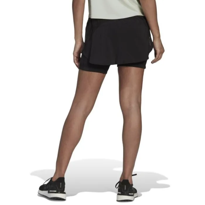 Best adidas Run Icons 3-Stripes 2-in-1 Skirt Zwart