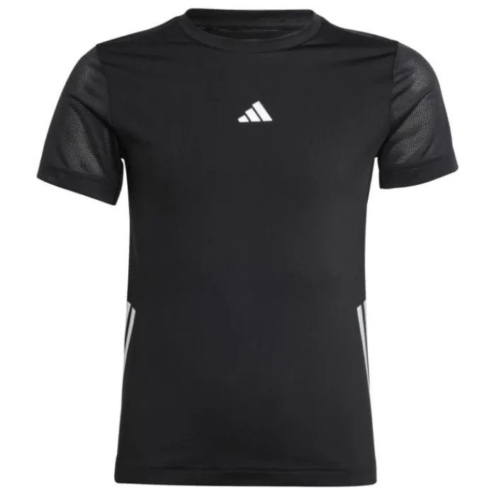 Shop adidas Run 3S Tee Zwart