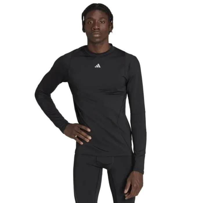 Hot adidas TF CR LS Tee Zwart