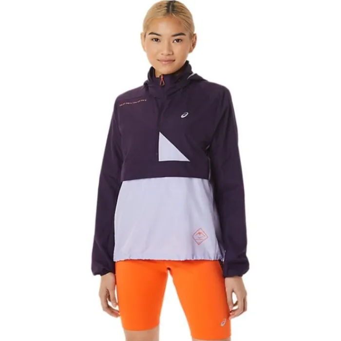 Online Asics Fujitrail Anorak Violet
