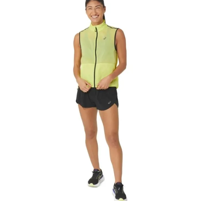 Online Asics Metarun Packable Vest Geel