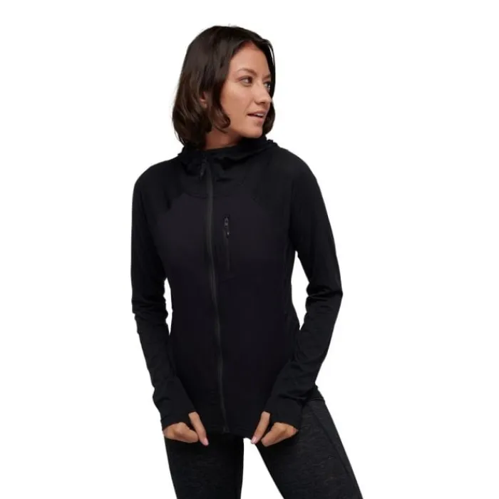 Outlet Black Diamond Coefficient LT Hybrid Hoody Zwart