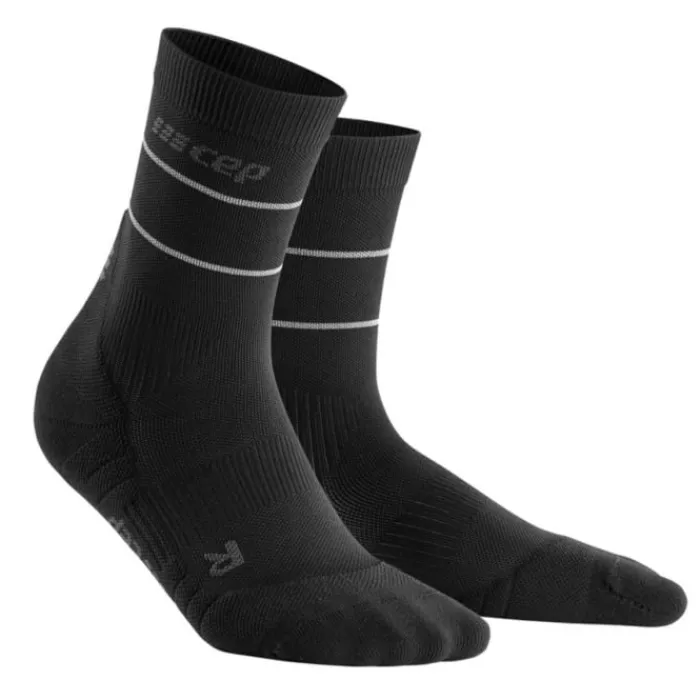 Shop CEP Reflective Mid-Cut Socks Zwart