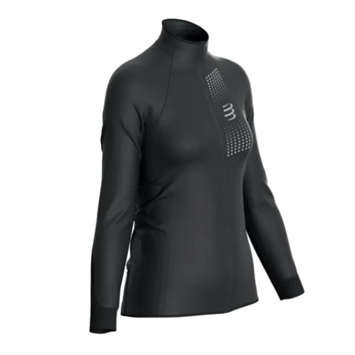 Best Compressport Hurricane Windproof Jacket Zwart