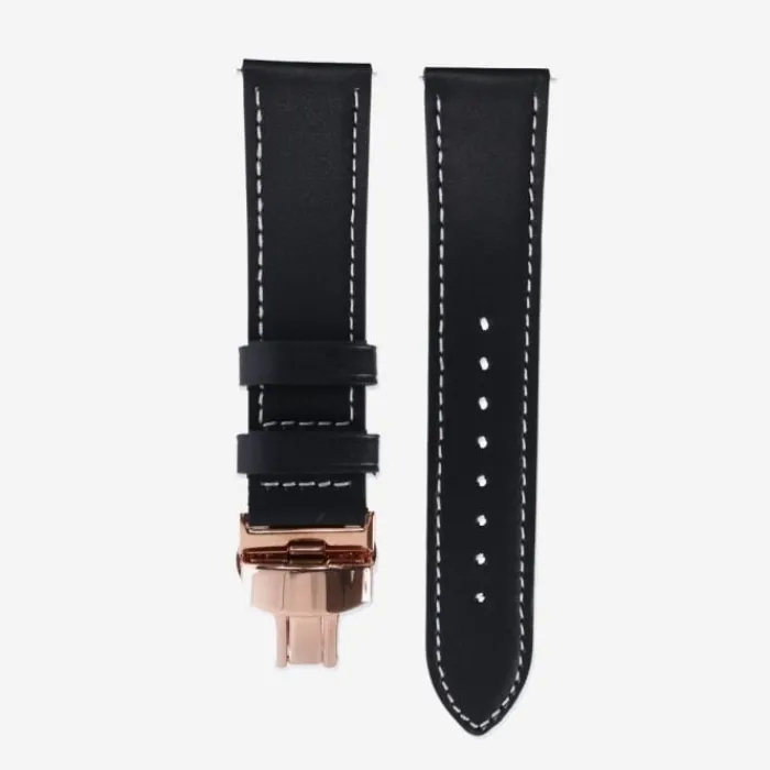 Best Sale Elevate Watch Band for Forerunner 22mm (Leather) Zwart