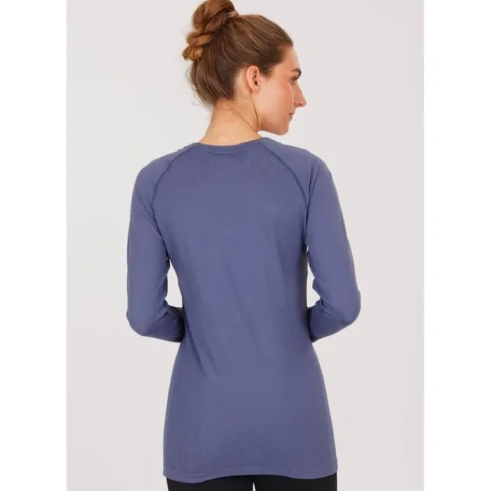 Outlet Endurance Halen Seamless Long Sleeves Tee Blauw