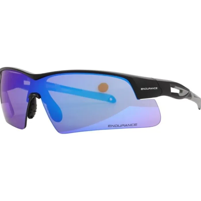 Sale Endurance Jacque Half-Frame Sports Glass Zwart