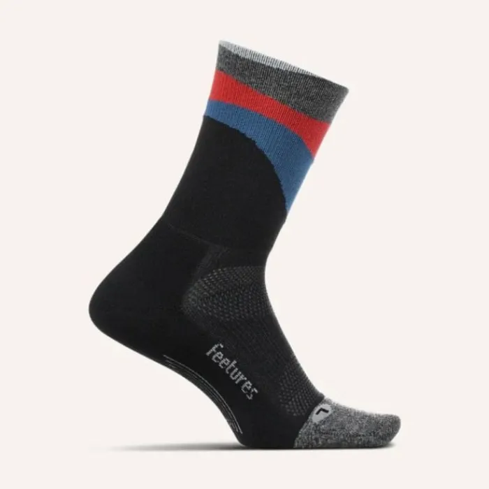 Shop Feetures Elite Light Cushion Mini Crew Zwart