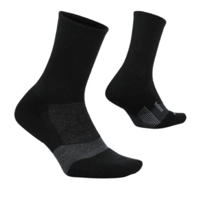 Discount Feetures Merino 10 Ultra Light Mini Crew Zwart