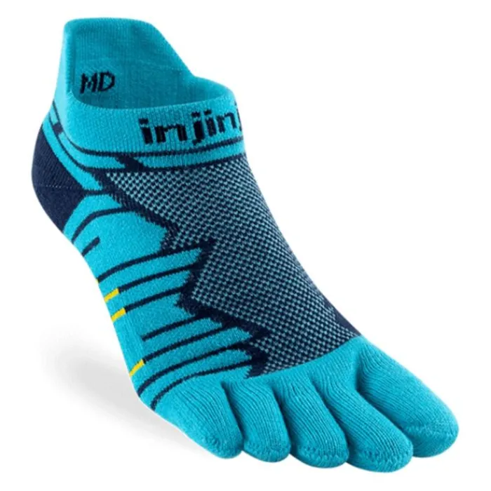 Hot Injinji Ultra Run Mid Weight No-show Blauw