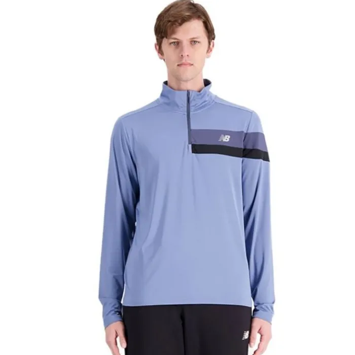 Flash Sale New Balance Accelerate Half Zip Blauw