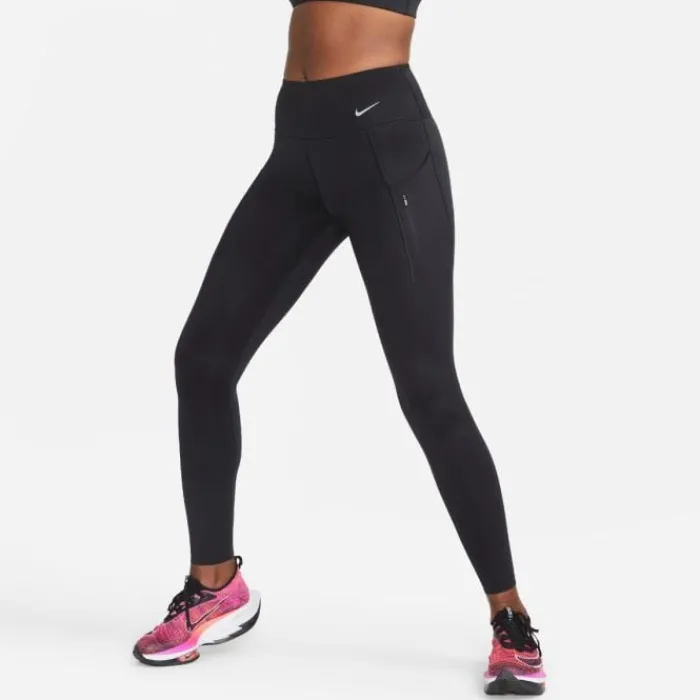Clearance Nike Dri-Fit Go Mid-Rise Tight Zwart