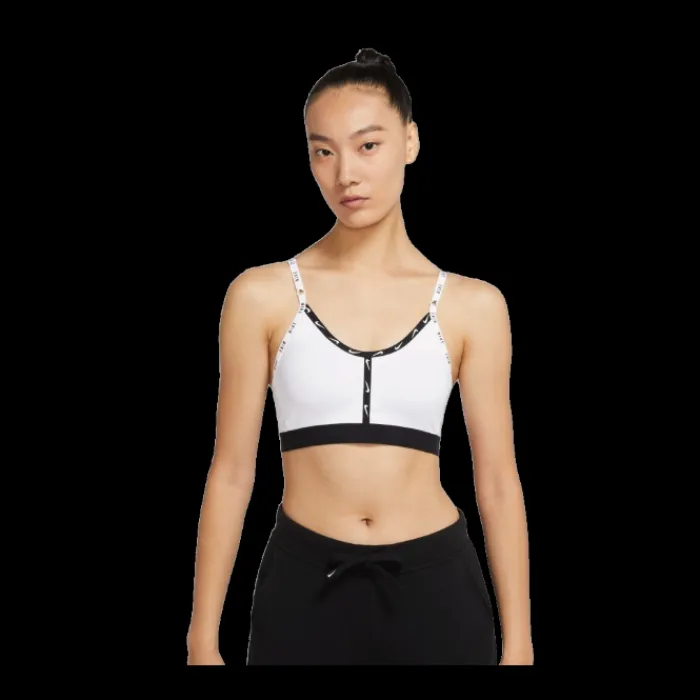 Store Nike Dri-fit Indy Logo Tp Bra Wit