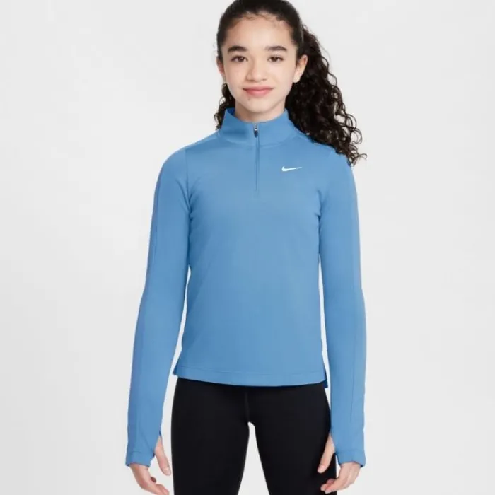 Online Nike Dri-FIT Long Sleeve Half Zip Top Blauw