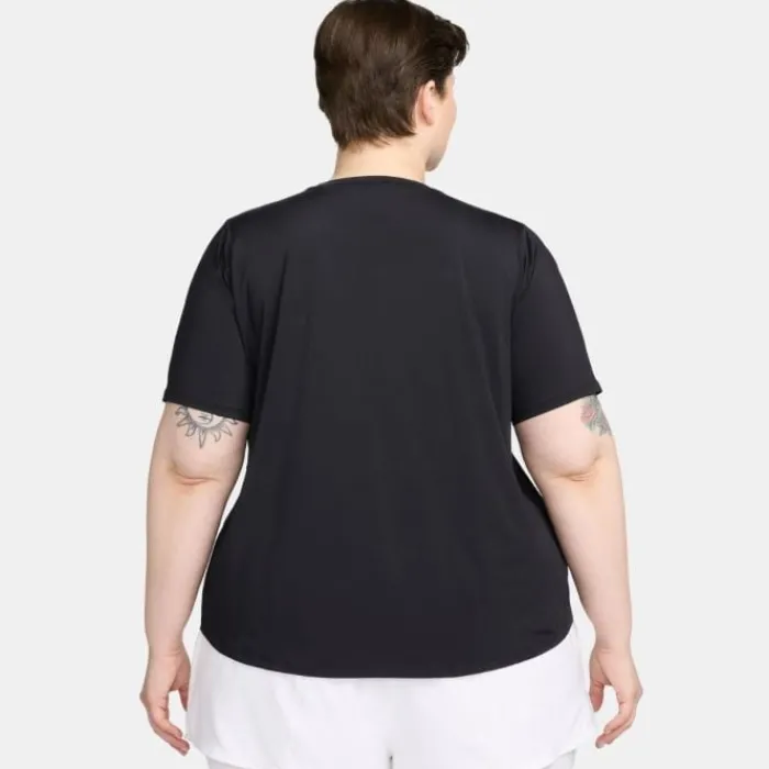Online Nike Dri-Fit One Classic SS Top (Plus Size) Zwart