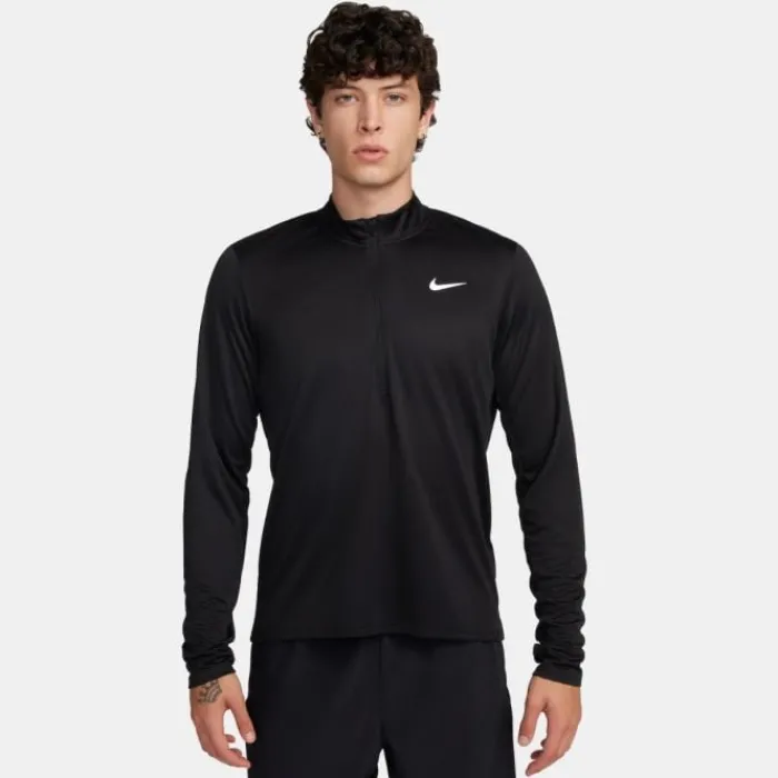 Shop Nike Dri-FIT Pacer Half Zip Long Sleeve Tee Zwart