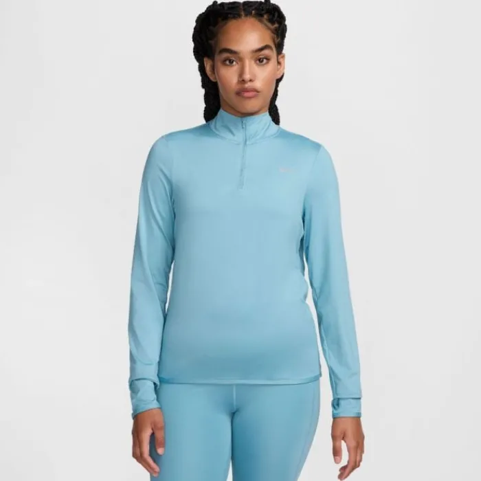 Hot Nike Dri-FIT Swift Element UV Half Zip Blauw