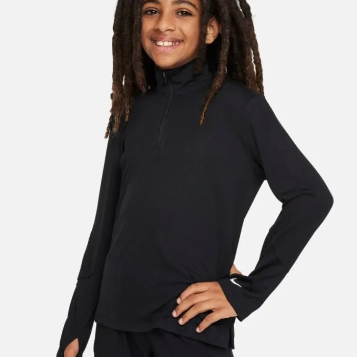 New Nike Dri-FIT UV Multi Long Sleeve Half Zip Top Zwart