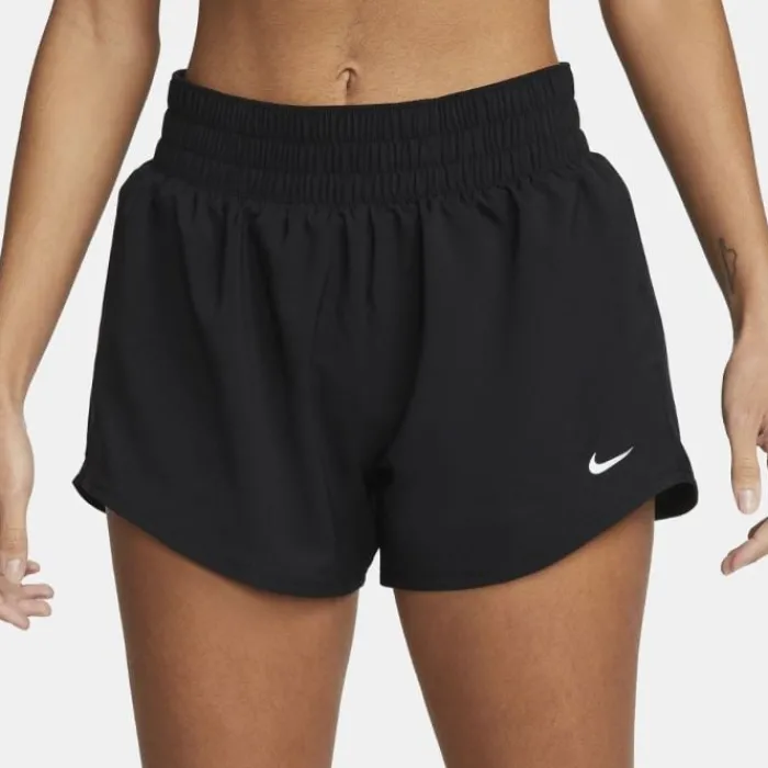 Fashion Nike One Dri-Fit Mid-Rise 3in Brief-Lined Shorts Zwart