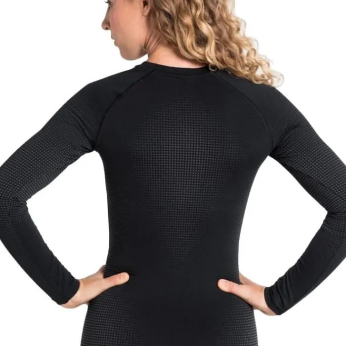 Discount Odlo Top Crew Neck Long sleeve Zwart