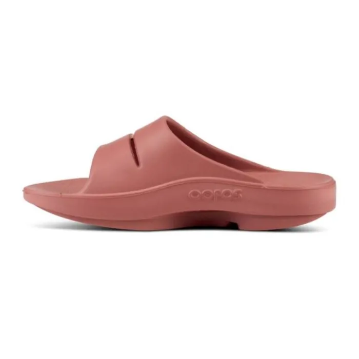 Clearance Oofos Ooahh Slide Sandal Rood