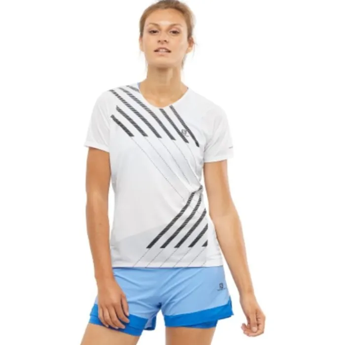 Cheap Salomon Sense Aero Short Sleeve Tee Wit