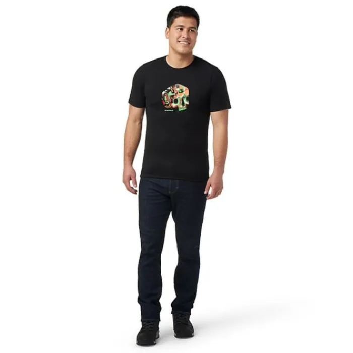 Fashion Smartwool Def Lyfe Short Sleeve Graphic Tee Slim Fit Zwart
