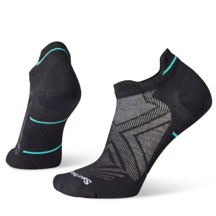 Shop Smartwool Run Zero Cushion Low Ankle Socks Zwart