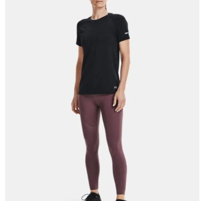 Clearance Under Armour Seamless Run Short Sleeve Zwart