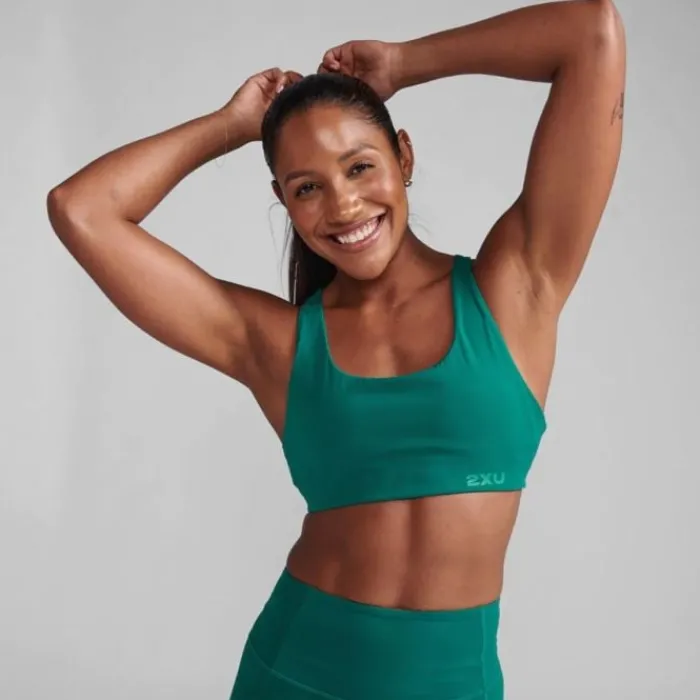 Best Sale 2XU Form Strappy Bra Groen