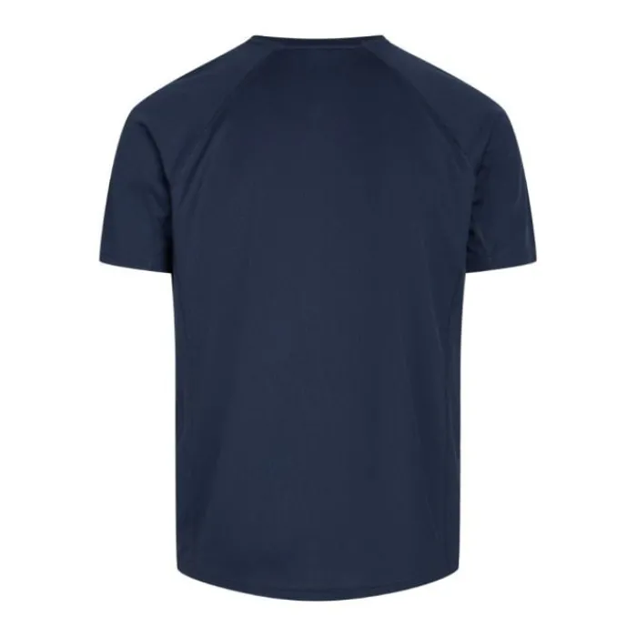 Hot Zebdia Chest Print Sports SS Tee Blauw