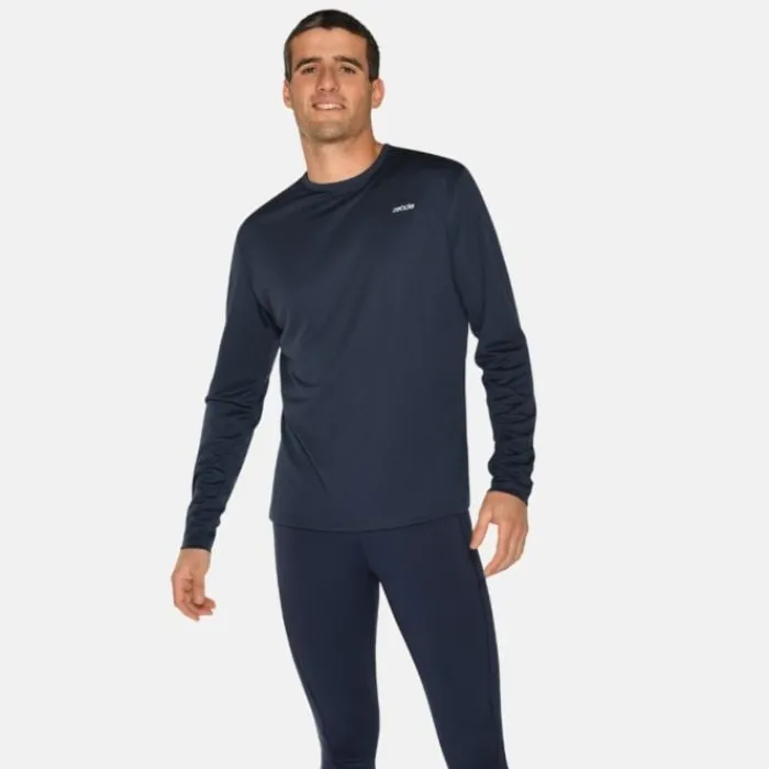 New Zebdia Sports LS Tee Blauw